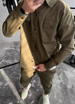 Костюм в цветах из джинса м, л