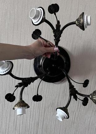 Люстра потолочный светильник б/у люстра 6 ламп ціна 500грн