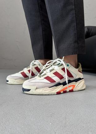 👟 кросівки  adidas niteball beige bordo green       / наложка bs👟