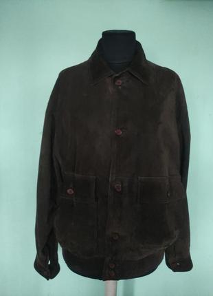 Куртка кожаная замшевая р.52