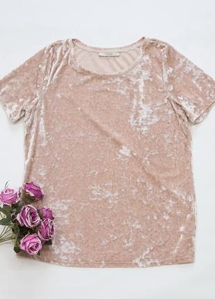 Футболка бархатная, блуза george.