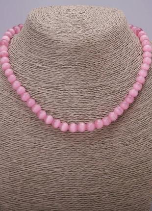 Наматошок кошачий глаз режетая глажка шарик d-8 (+-) мм l-42 см