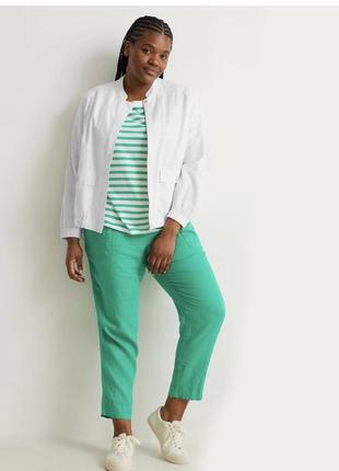 Стильная ветровка c&a, большой размер, лён!