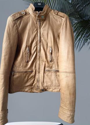 Massimo dutti кожаная куртка
