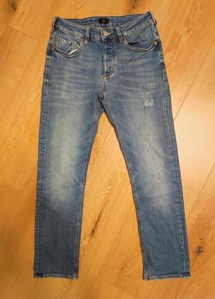 Джинсы женские синие slim river island, размер s