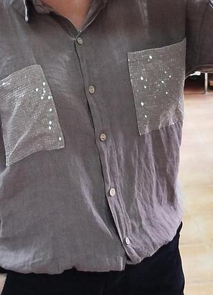 Сорочка, льон, італія