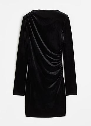 Стильное новое бархатное платье h&m