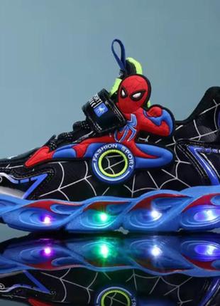 Детские кроссовки с led подсветкой, disney boys shoes