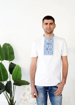 Футболка вышиванка мужская трикотажная уценка