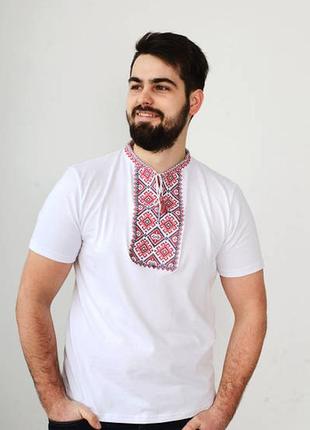 Футболка вышиванка мужская трикотажная уценка