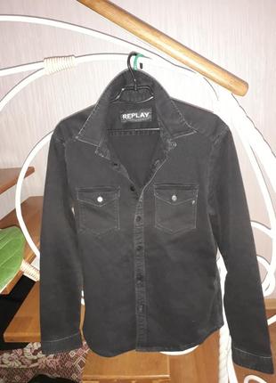 Чоловича рубашка джинсова