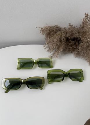 Очки зеленые