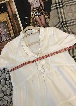 Платье # белое коттоновое платье zara 3