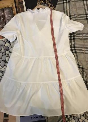 Платье # белое коттоновое платье zara 5