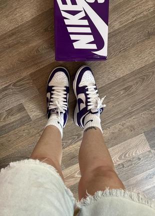 Кроссовки nike dunk low violet