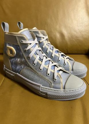 Кеди dior b23 high top daniel arsham light blue 43p 7