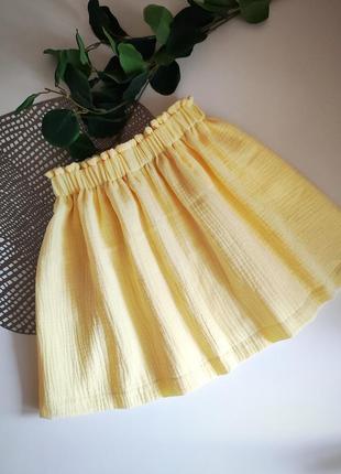 Муслиновая юбочка, юбка муслиновая