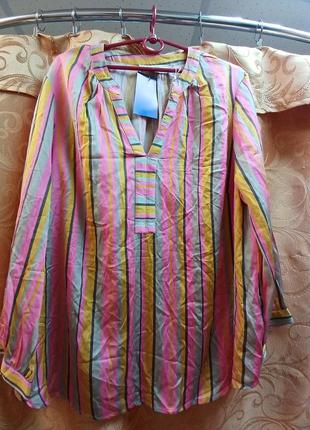 Блуза вискоза в полоску