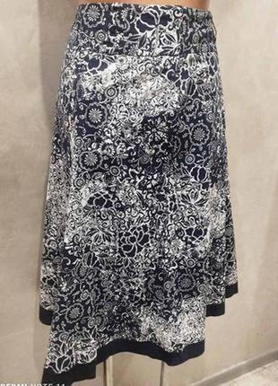Удобная летняя хлопковая юбка в принт бренда из крупнобритании tu