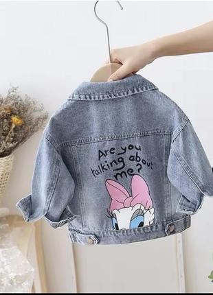 Джинсовый пиджак minnie mouse