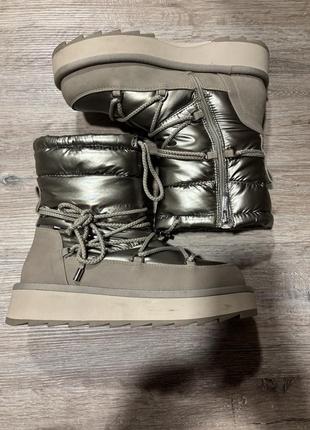 Дутіки чоботи балонові луноходи дуже теплі tamaris