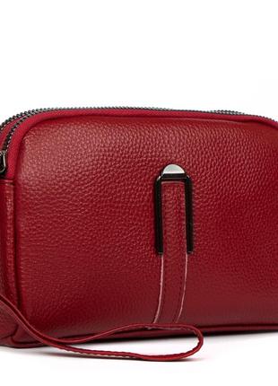 Сумка женская клатч кожа alex rai 88084 bordo