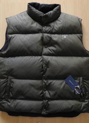 Желетка пухова двухстороння gant xxl ( нова )