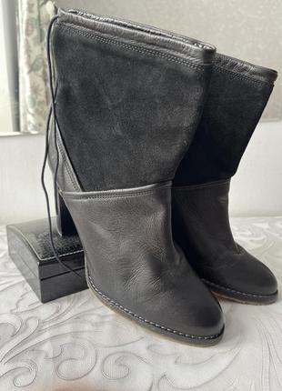 Кожаные ботинки, полусапожки, полусапоги👢🔥