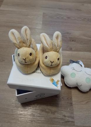 Пінетки для немовлят кролики на стопу 8-8.5см нові! кролик пітер peter rabbit 🐇