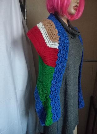 Ручная работа жилетка связана крючком 42-46 размер