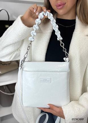 Шкіряна сумка 3 відділення шкіра