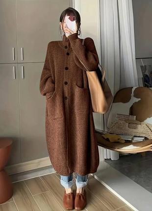 Вязанный женский кардиган в расцветках рр 42-48