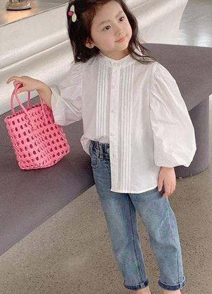 Стильна блузка  сорочка для дівчинки 2