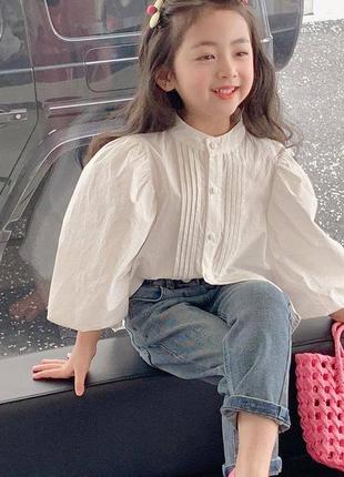 Стильна блузка  сорочка для дівчинки 3