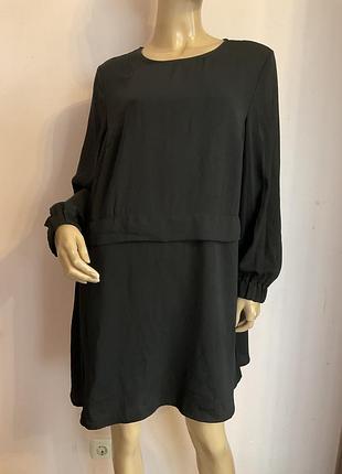 Черное свечное платье / l / brend asos