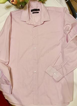 Чоловіча нова сорочка рожева великий розмір батал