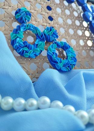 Серьги ручной работы 💙