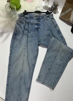 Женские широкие светлые джинсы river island 💠1 фото