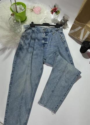 Женские широкие светлые джинсы river island 💠4 фото