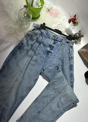Женские широкие светлые джинсы river island 💠5 фото