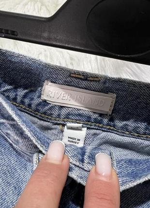 Женские широкие светлые джинсы river island 💠7 фото