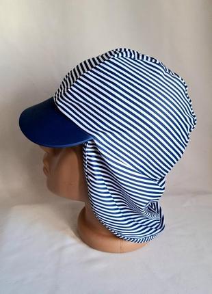 Кепка george англия пляжная с защитой в синюю полоску на 1-1,5 года