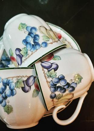 Набор кавових чашек и блюдец villeroy&boch