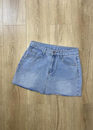 Джинсовая мини юбка юбка