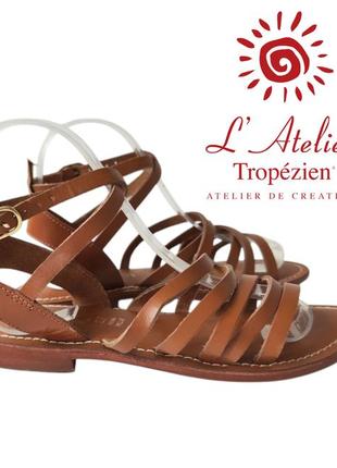 L'atelier tropezien жіночі шкіряні сандалі