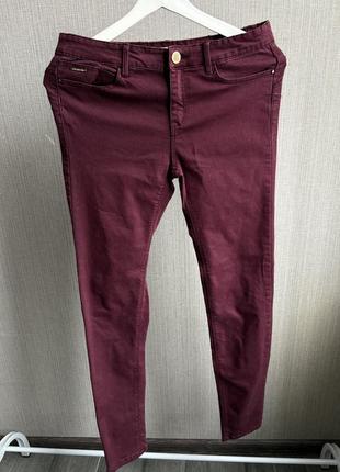 Штани джинси бордові