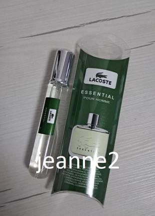Мужской парфюм ручка 20 мл lacoste essential pour homme