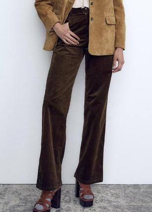 Брюки вельветовые zara