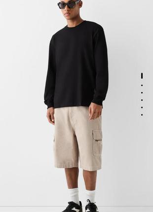 Бермуды мужские bershka
