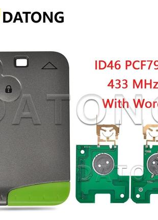 Ключ карта renault laguna espace vel-satis 2001-2009г.в.